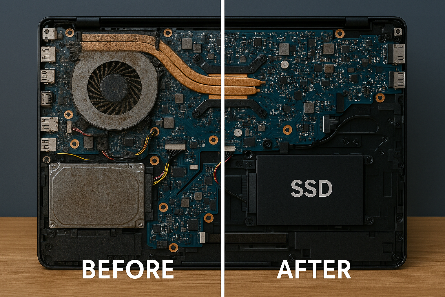 Before and after PC upgrade example